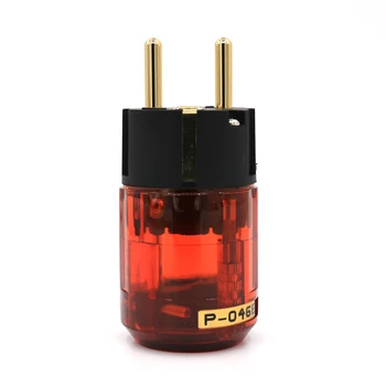 

Piece 24K Gold Plated P-046E EUR Power Plug audiophile EU Male Plug