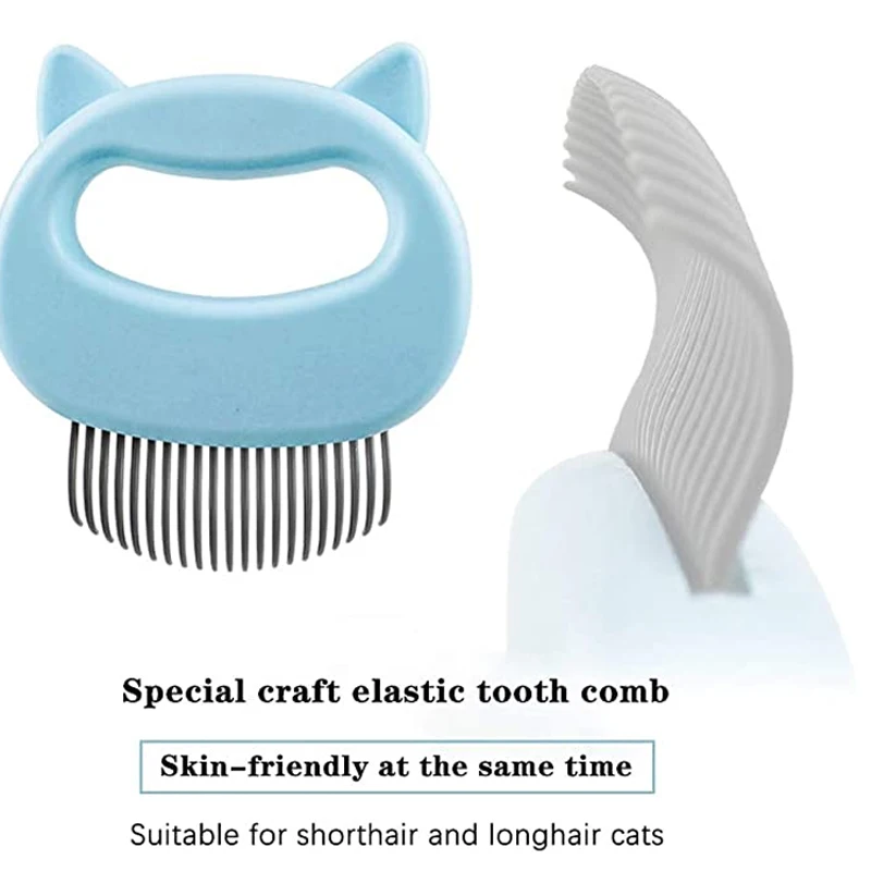 Расческа для кошек SUPREPET с мягкой пластиковой щеткой массажная расческа ухода за