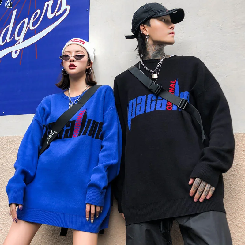 Tide бренд с капюшоном Мужская Повседневная мода Harajuku Осень и зима новая свободная задняя большая карманная пара моделей