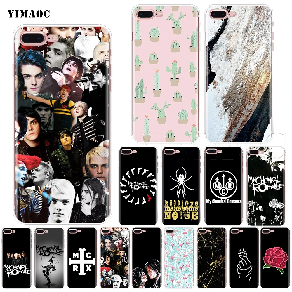 Мягкий силиконовый чехол YIMAOC My Chemical Romance MCR для iPhone 11 Pro XS Max XR X 8 7 6 6S Plus 5 5s se |