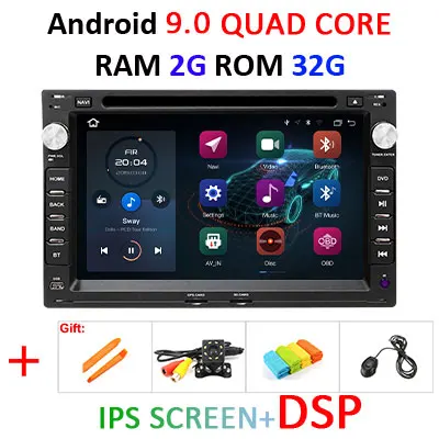 2G 16G IPS DSP DSP ips 2 Din Android 9 автомобильный радиоприемник gps для VW/PASSAT B5/MK5/JETTA/POLO/GOLF/MK4/TRANSPORTER/T5/для peugeot 307 Автомобильный dvd play obd2 - Цвет: 2G 16G IPS DSP