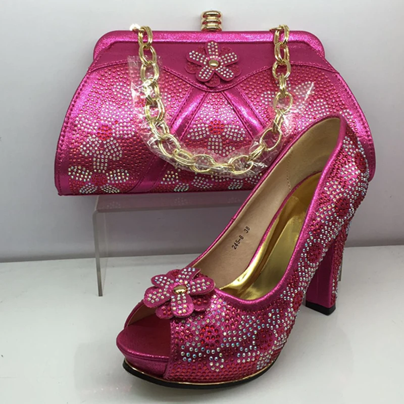 Mathcing/итальянский комплект из туфель и сумочки розового цвета, комплект из женских туфель и сумочки для вечеринок, комплект из итальянских женских туфель и сумочки для свадьбы