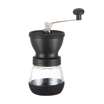

Manual Coffee Grinder Adjustable Coarseness Hand Coffee Bean Mill With Ceramic Burrs