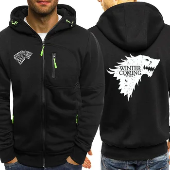 

Winter Is Coming Mens Warm Hoodies Game Of Thrones Zip Jackets Men 2019 Autumn Brand Coat Motorcycle Street Male Tracksuit Tops