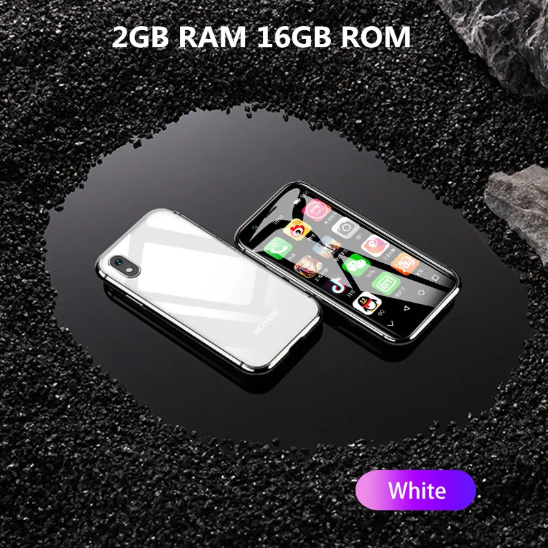 Супер мини смартфон Android SOYES XS 8S 7S 6S четырехъядерный 5,0 M Dual SIM Google Play Карманный смарт мобильный телефон - Цвет: XS White 2GB 16GB