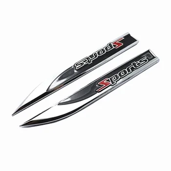 

1Pair 3D Metal Car Wing Right & Left Side Badge Fender Emblem Car Sticker for Opel Astra j h g Corsa SEAT cover Altea Ibiza