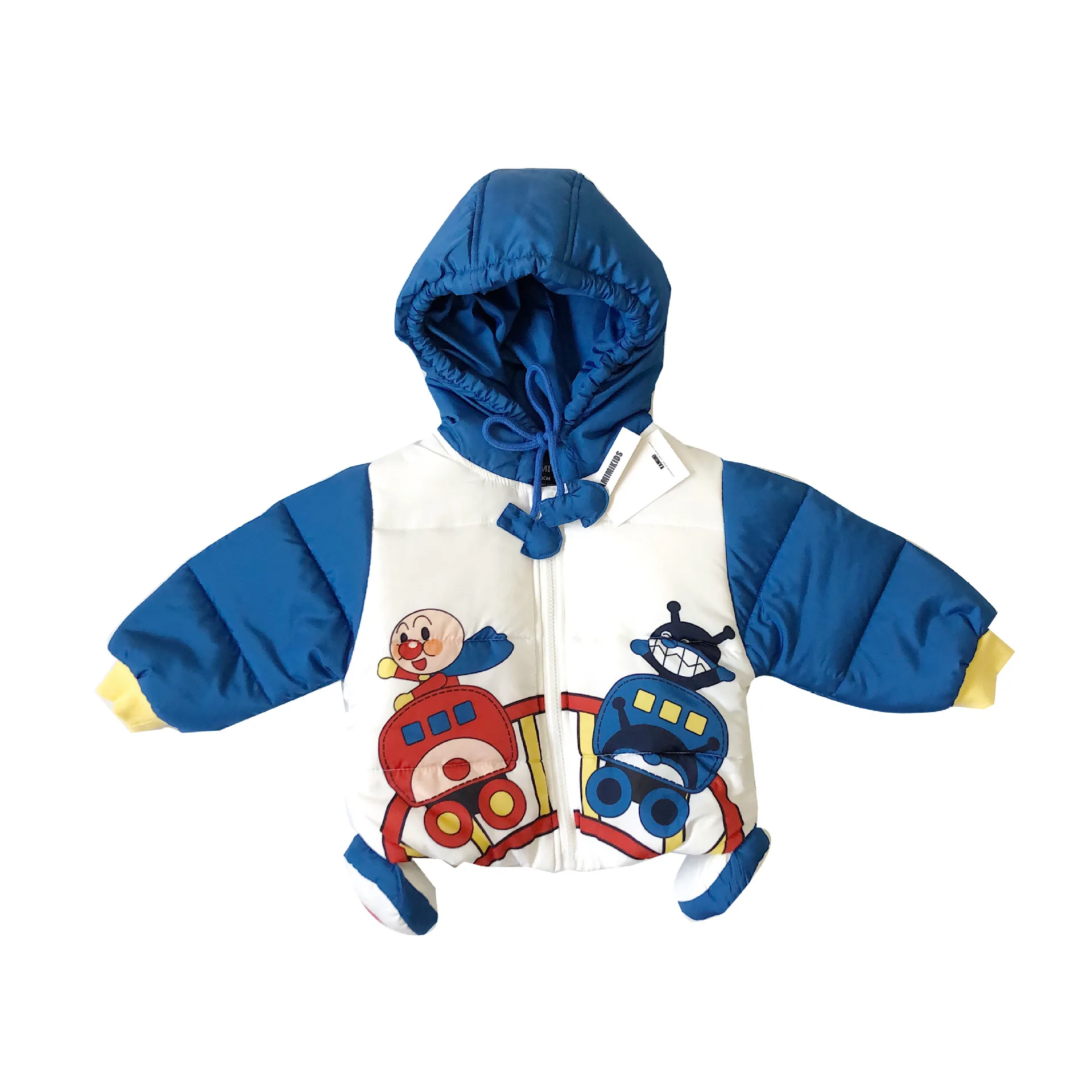 Tonytaobaby/новое зимнее детское хлопковое пальто с милым рисунком поезда для малышей; детская зимняя куртка