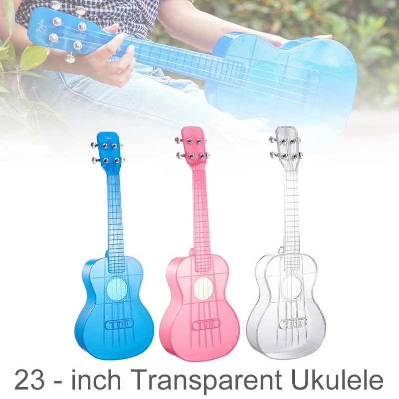 Material do Computador Polegada Concerto Ukulele Transparente Integral Unibody Leve Doces Coloridos 4 Cordas Guitarra 23 - Image 5