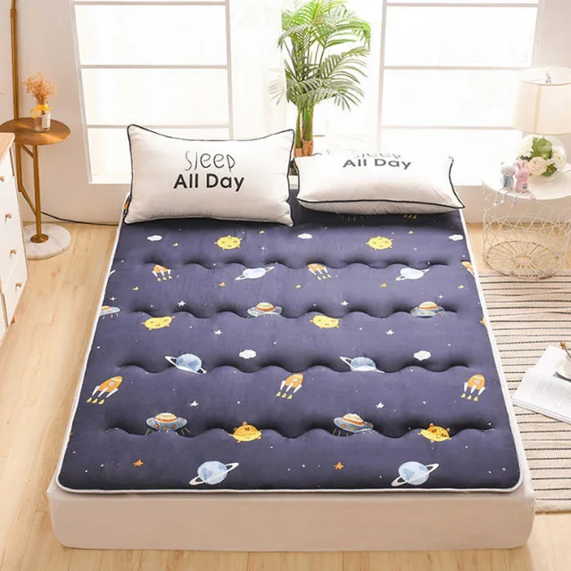Non-slip Light Mattress Household Hotel Bedding Protection Pad Student Folding Tatami Mattresses Floor Ground Sleeping Mat universe