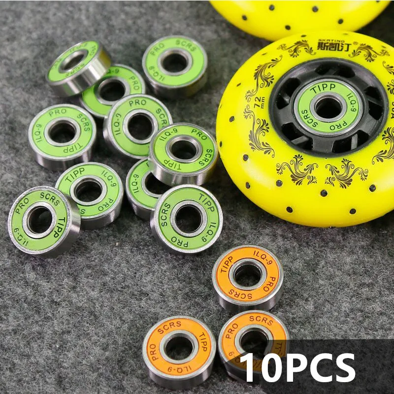 10PCS PRO Slalom SEBA LIQ 9 Skating Bearing Speed Skate Ball Bearing