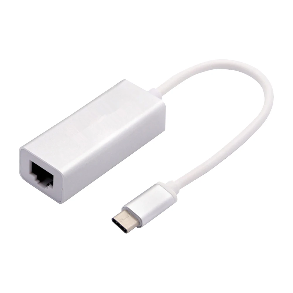 Для настольных ПК Аксессуары Алюминиевый сплав Ethernet адаптер проводной тип-c к RJ45 компьютер офис USB Сетевая карта портативный