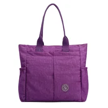 Женская модная Водонепроницаемая нейлоновая сумка через плечо, сумка на плечо, сумка брезентовый мешок, сумка для стирки