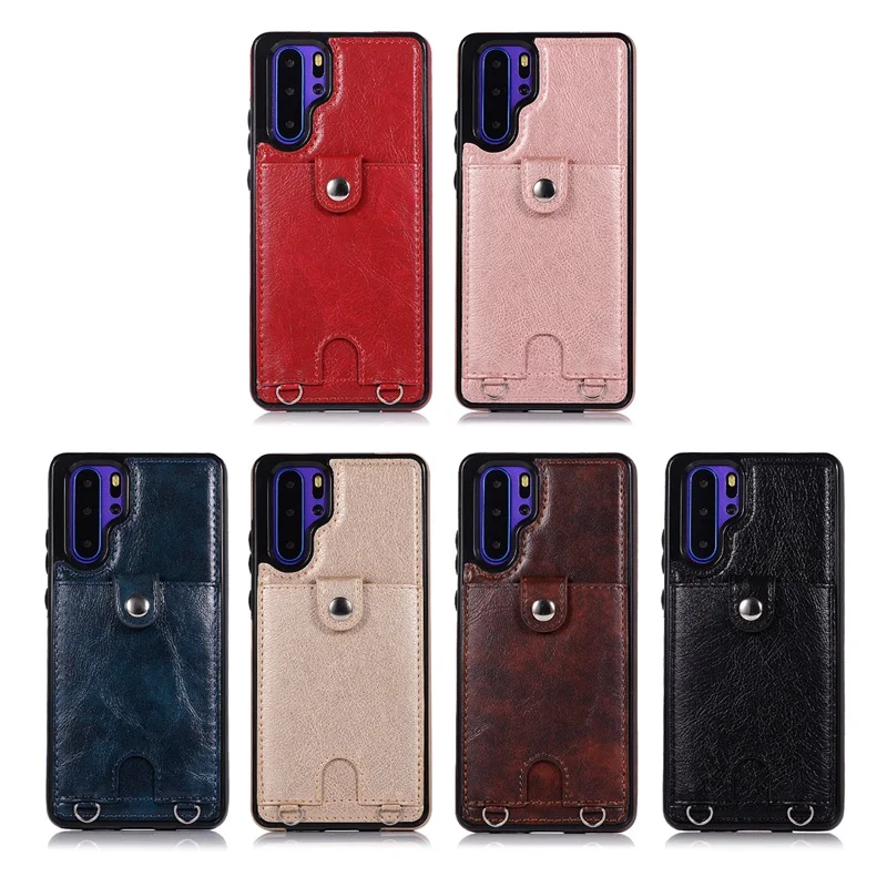 Чехол для huawei P30 Pro P30 Lite крест должен длинный кожаный ремешок слот для карт кожаный чехол для huawei mate 20 Pro mate 20 Lite сумка