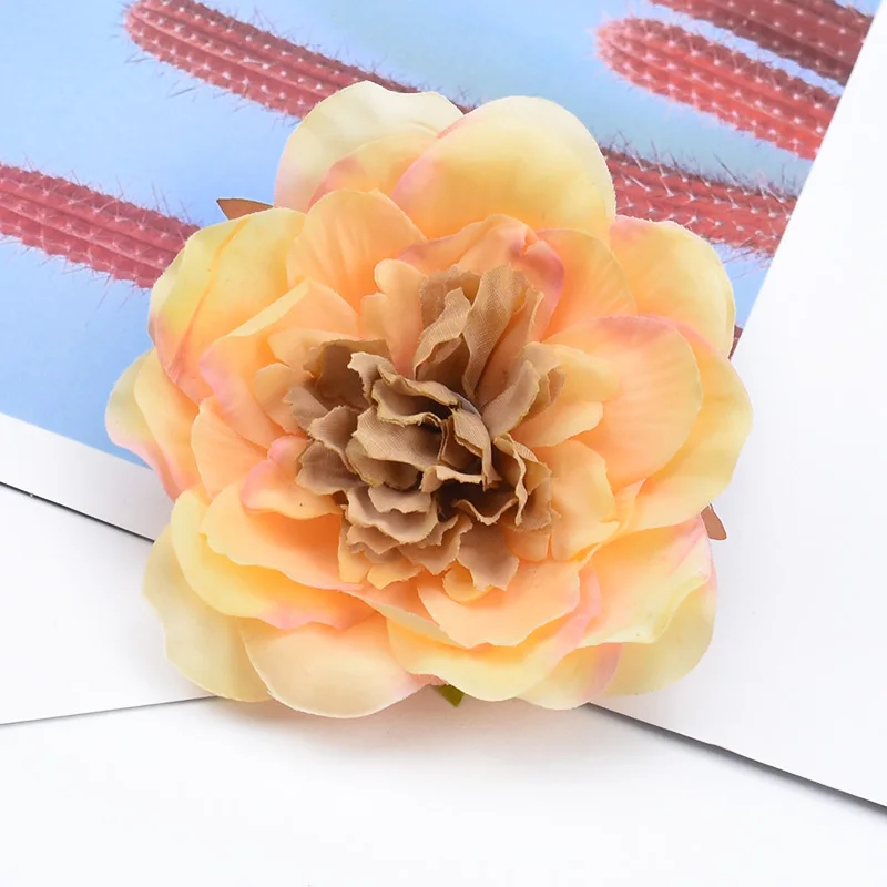10 Pieces Scrapbooking flowers wall Vintage peony wedding Party decoration Christmas crafts needlework artificial flowers cheap