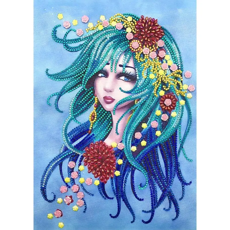 

5D DIY Special Shaped Diamond Painting Beauty Cross Stitch Mosaic Craft Kit