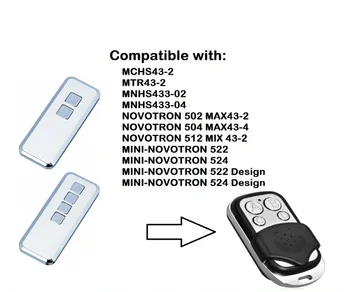 

NOVOTRON 312, MCHS43-2 transmitter replace garage door remote control rolling code 433.92MHZ