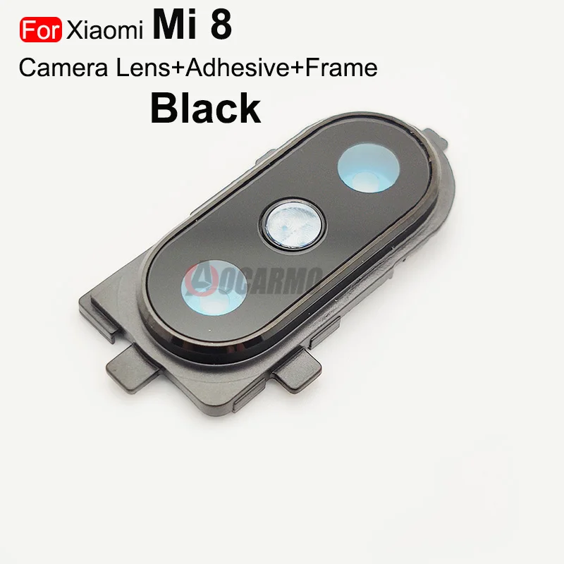 For Xiaomi Mi 8 9 9SE Back Camera Lens With Frame Adhesive Sticker Replacement Parts camera lens mobile phone lens phone lens camera lens replacement