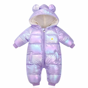 

Newborn Baby Girls Down-Cotton Romper and Infant Boys Cartoon Jumpsuit for Toddler Children's Kids Warm Thicken Winter Clothes
