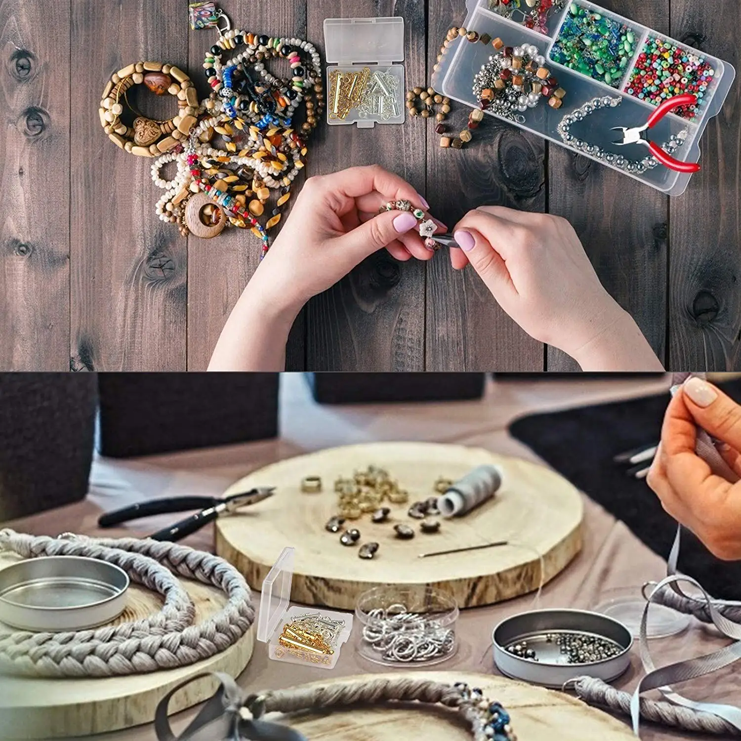 feecolor Slide Clasp 11pcs Magnetic Slide Tube Clasp Connection Locking Chain for Jewelry Necklace Bracelet Charm Accessories