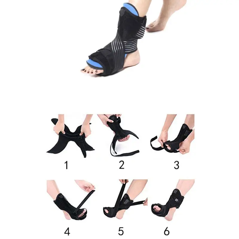  Plantar Fasciitis Night Splint Foot Orthotic Supports Kits Adjustable Elastic Strap Brace Ankle Sup