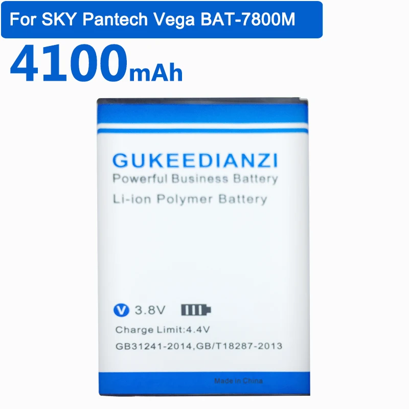 GUKEEDIANZI BAT-7800M 4100mAh телефон замена безопасный и стабильный Аккумулятор для SKY Pantech Vega A890 A890L A890K A890S