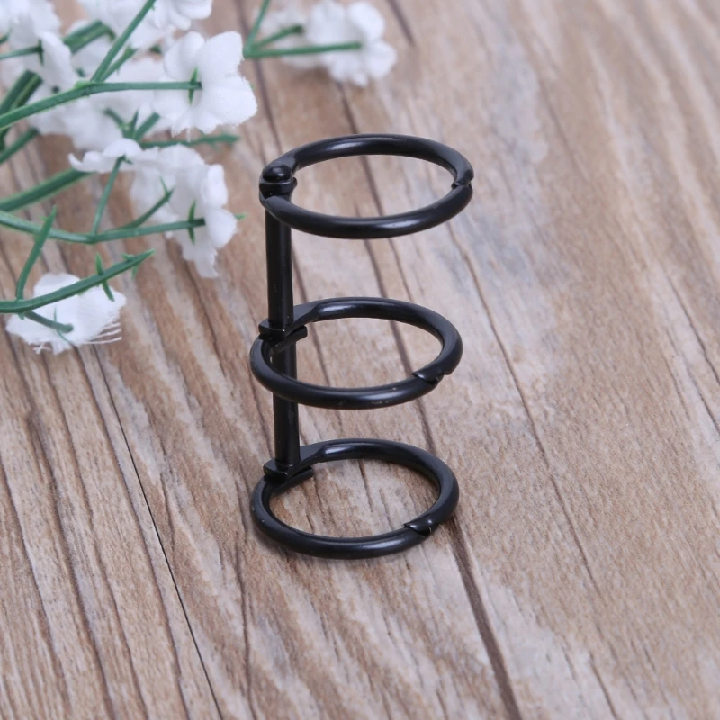 DIY металлический зажим 3 отверстия для колец для блокнота отрывной ...