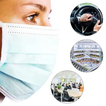 

100pcs/set Non Woven Breathable Outdoor Soft Fog Respirator Disposable Gasket Set Hospital Filter Pad Daily Anti Dust
