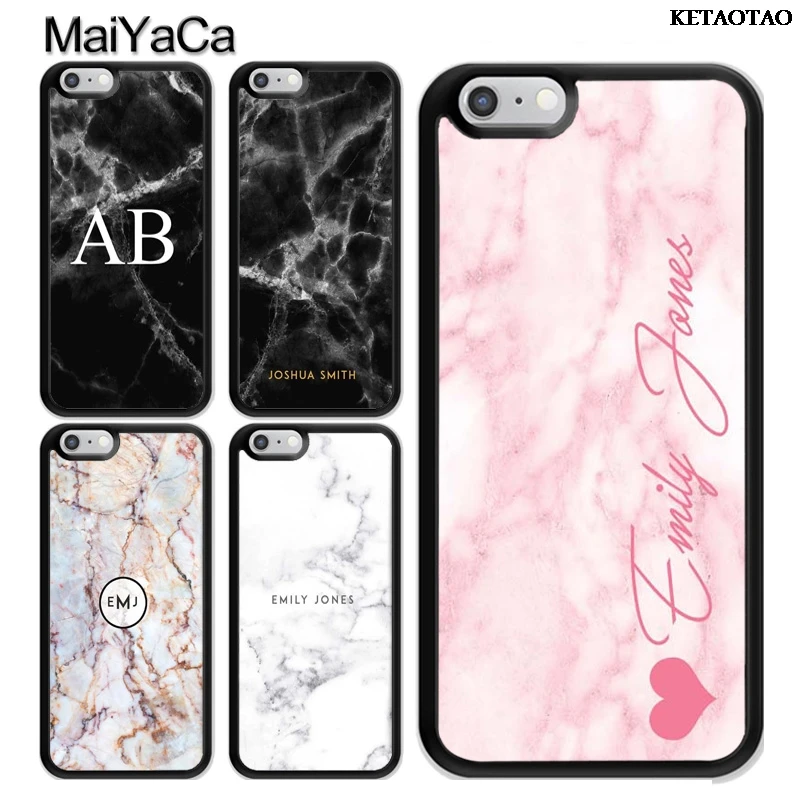 KETAOTAO Personalised Marble Initial Name Case Cover for iPhone 5s 6s 7 8 plus X XR XS 11 pro max Samsung Galaxy S6 S7 S8 S9 S10 | Мобильные