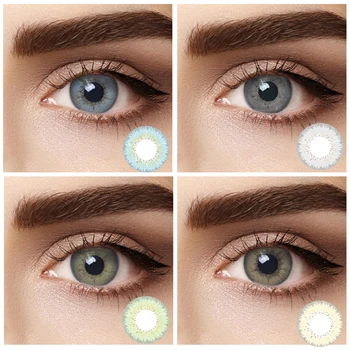 

1 pair Angel Blue Colored Contact Lenses Soft Contact Lens Super Natural Looking Colored Contacts 4 Colors
