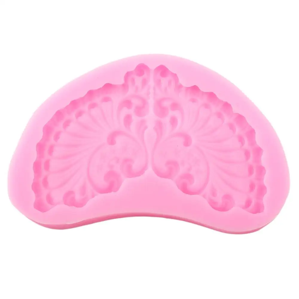 3D крылья медальон торт границы силиконовые формы рамка рельеф инструменты для