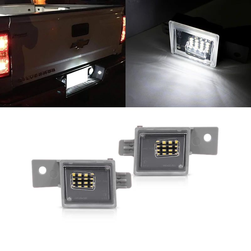 Для Chevrolet Silverado для GMC Sierra 1500 2500HD 3500 HD 2014 2018 белый Canbus SMD светодиодные подсветки