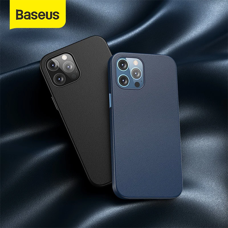 Baseus Phone Case for iPhone 12 12 Pro Max Full Cover Protetion Case Anti-knock Back Case Clear Capa Coque Back Phone Cover Case