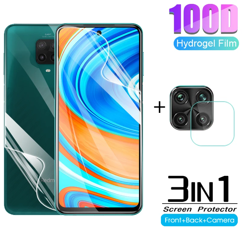 front back hydrogel film for Xiaomi Redmi note 9 pro max screen