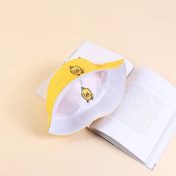 Корейская Очаровательная желтая утка хип-хоп Sunhat взрослый унисекс солнцезащитная Кепка мультфильм милый сплошной цвет утка регулируемые