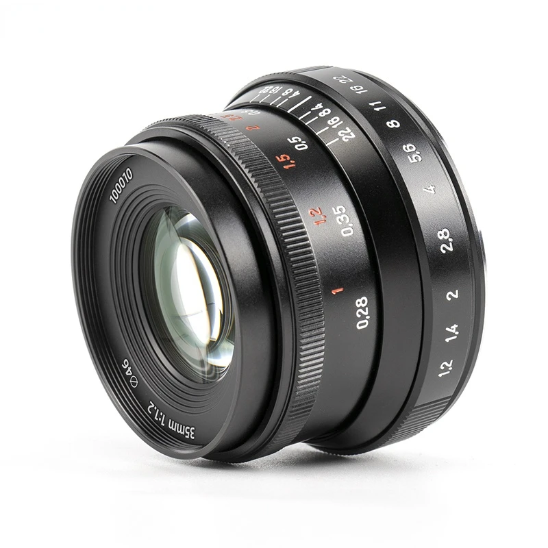 35 Millimetri F1.2Ii Prime Lens Per Sony E/Fuji/M43/ Canon Eos-M/Nikon Z Montaggio A6500 A6600 M100 X-S10 Dc-S1 Em10Iii