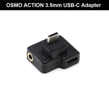 

Original CYNOVA Osmo Action Dual 3.5mm USB-C Charging Audio Adapter for Action Camera Enhances Sound Quality Audio Transmission