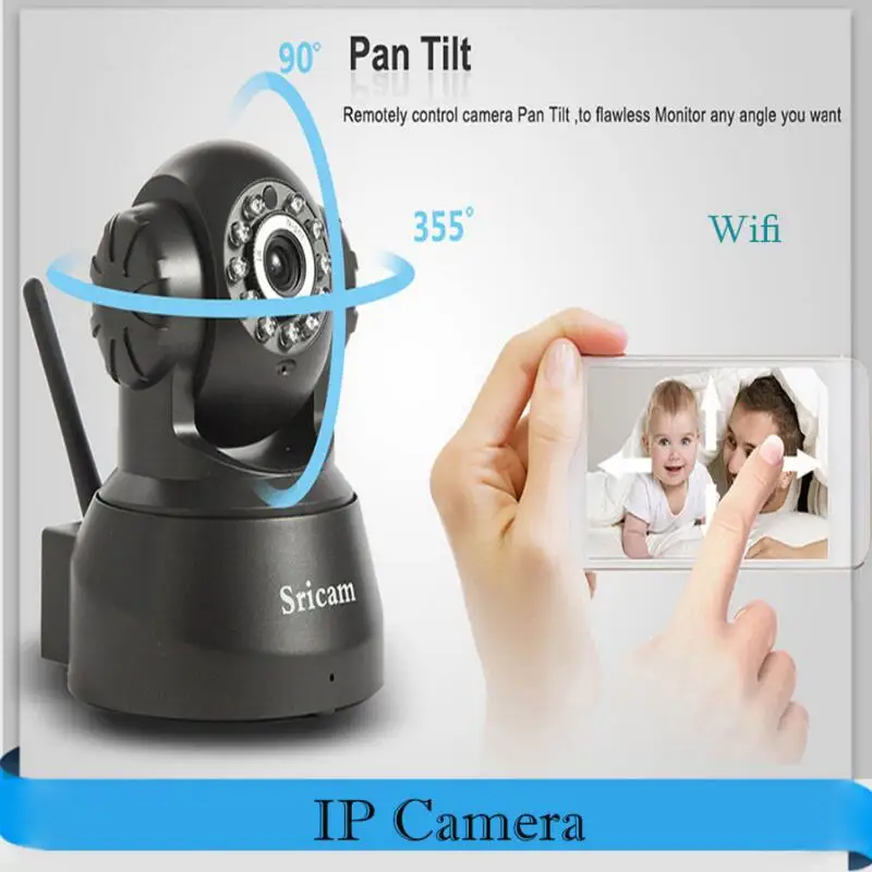 Sricam 720P IP камера беспроводная wifi 720P домашняя камера безопасности Onvif P2P пульт дистанционного управления для телефона 1.0мп камера видеонаблюдения CCTV