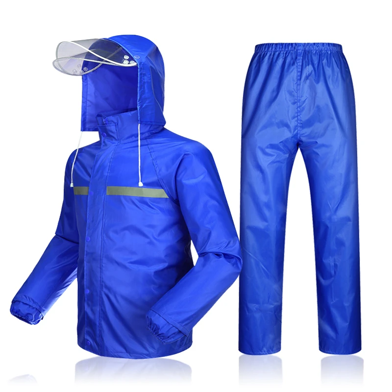 Men Cycling Raincoat Clothing MTB Cycling Jackets Windbreaker Bicycle Sports Clothing Reflective Rain Resistence Bike Coat Set