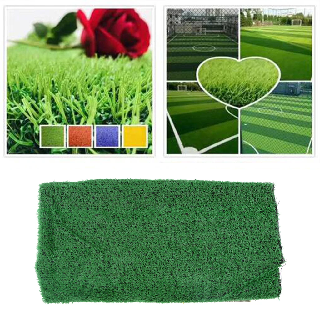 Artificial Grass Rug Realistic Home Lawn Landscape Synthetic Turf Mat Faux Grass