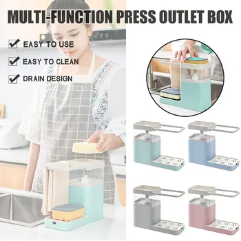 

escurridor Soap Pump Dispenser Kitchen Sponge Holder Tea Towel Holder Storage Organizer Utensils Bathroom Kitchen Accessories
