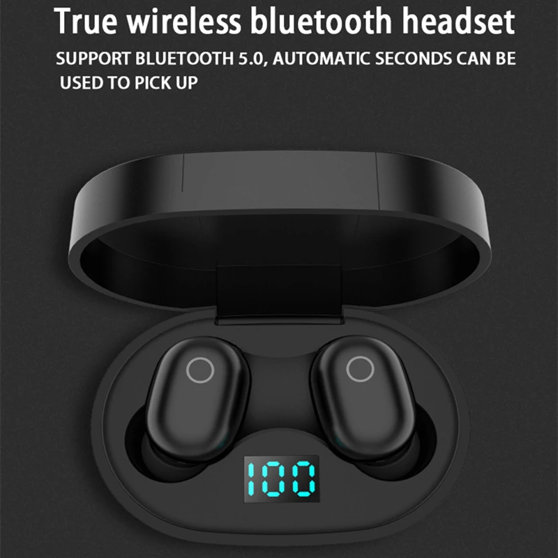 

Headset TWS LED Bluetooth 5.0 Earphones Touch control True Wireless Headphones Stereo Noise Cancelling Gaming Headset Waterproof