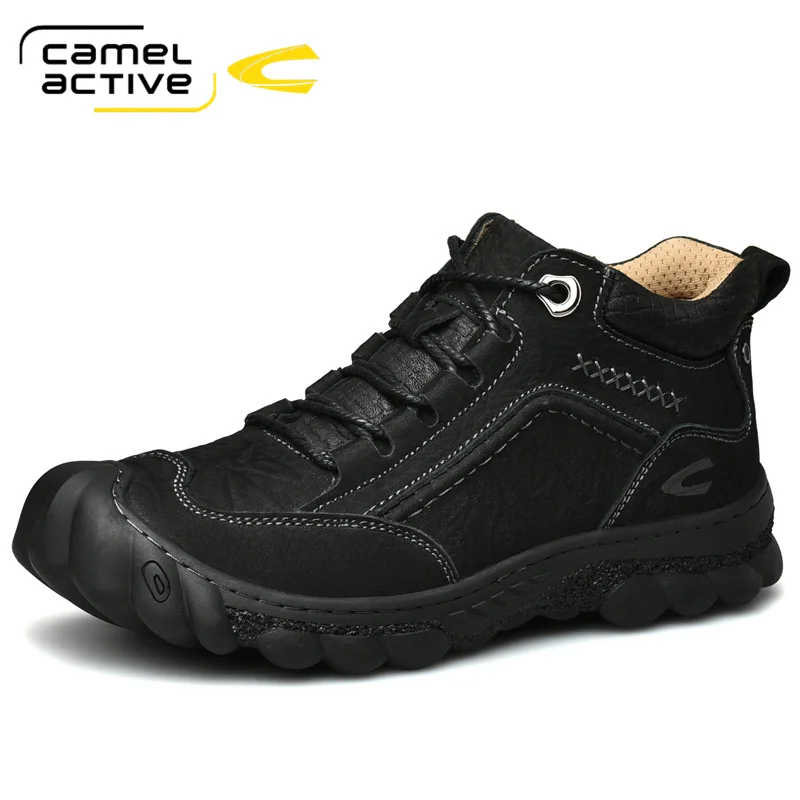 

Мужские уличные ботинки Camel Active, модные зимние классические повседневные ботинки из натуральной кожи, для горного туризма