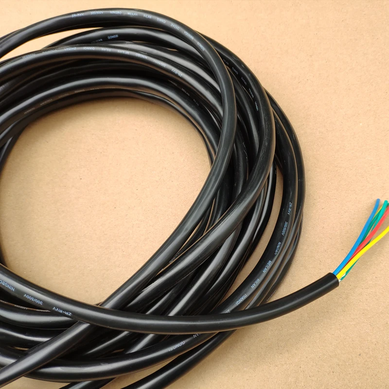 CVP Bulk Trailer Cable Truck Electric Cable Wire Black 5 6 7 Cores 0.75mm2 RV Parts Camper Caravan Accessories