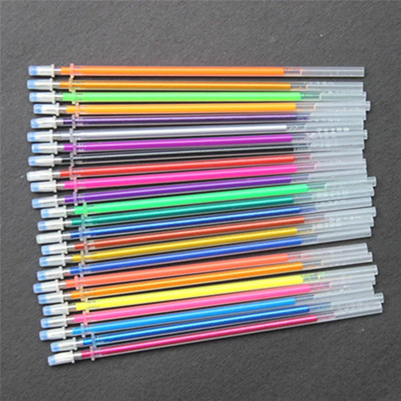 

0.8MM 24Colours Multicolour Ballpoint Gel Pens Refill Set Colorful Painting Drawing Pen Shell Cover School Stationery Supplies