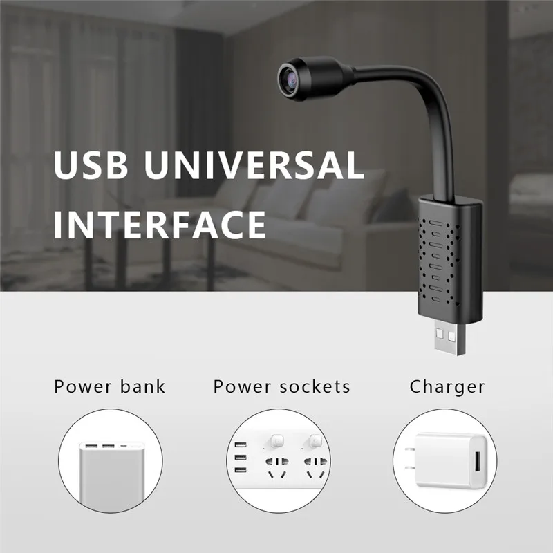 U21 HD Smart Mini Wifi USB камера в режиме реального времени ip наблюдения AI циклическая