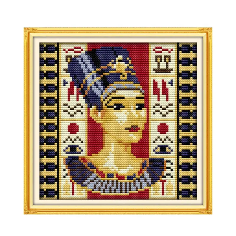 Egypts queen Набор для вышивки крестом люди красота 18ct 14ct 11ct граф печать холсты стежков вышивка DIY ручной работы Рукоделие плюс