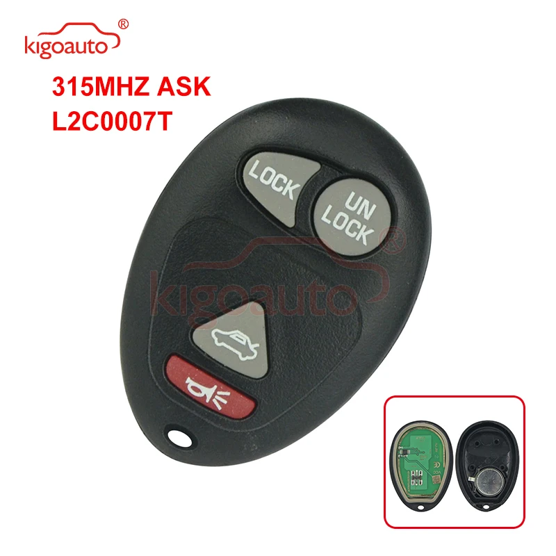 

Kigoauto L2C0007T remote fob 4 button 315Mhz for GM