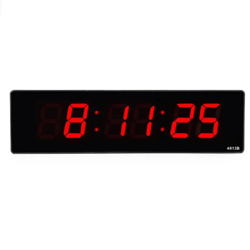 

49x13x3cm Large Digital Wall Clock Power-off Memory Table Clock Plug In Use Electronic LED Clocks with EU/US/UK Plug