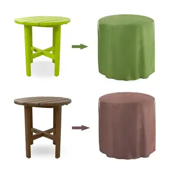

Patio Coffee Table Cover Waterproof Dustproof Cover For Outdoors Garden Patio Coffee Table Cover Home Supplies 47*47cm
