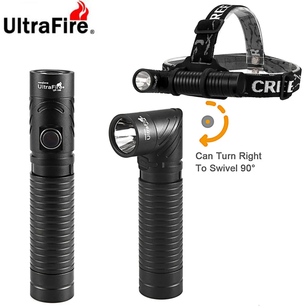 UltraFire UltraFire 1 Mode Flashlight 502B 1200LM CREE XML-T6 LED Hiking Torch Light 18650 